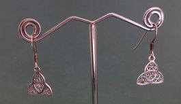 Ohr Ringe, Hänger 925 Silber mit Keltenknoten
