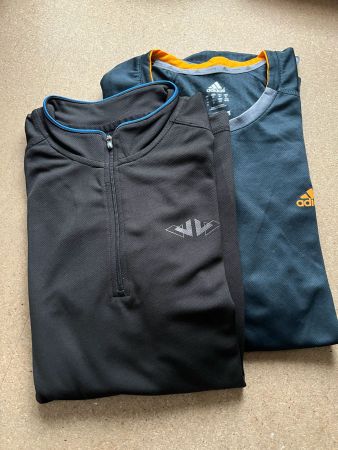 Sport- Shirt, Langarm Gr. XL