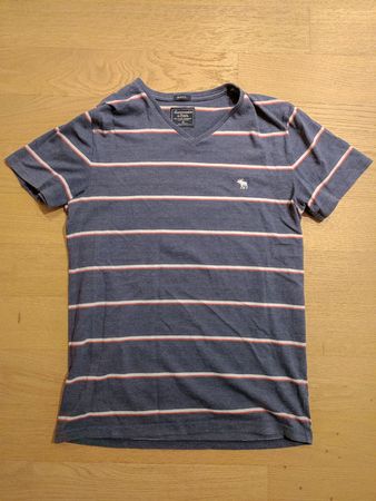 Abercrombie Muscle Shirt (Blau gestreift) - Top Zustand!