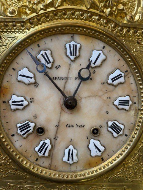 Orologi: SCHÖNE ALABASTER - COMTOISE I LYRAPENDEL I 1860 – Usato da schaffhausen venduto da eibam 4