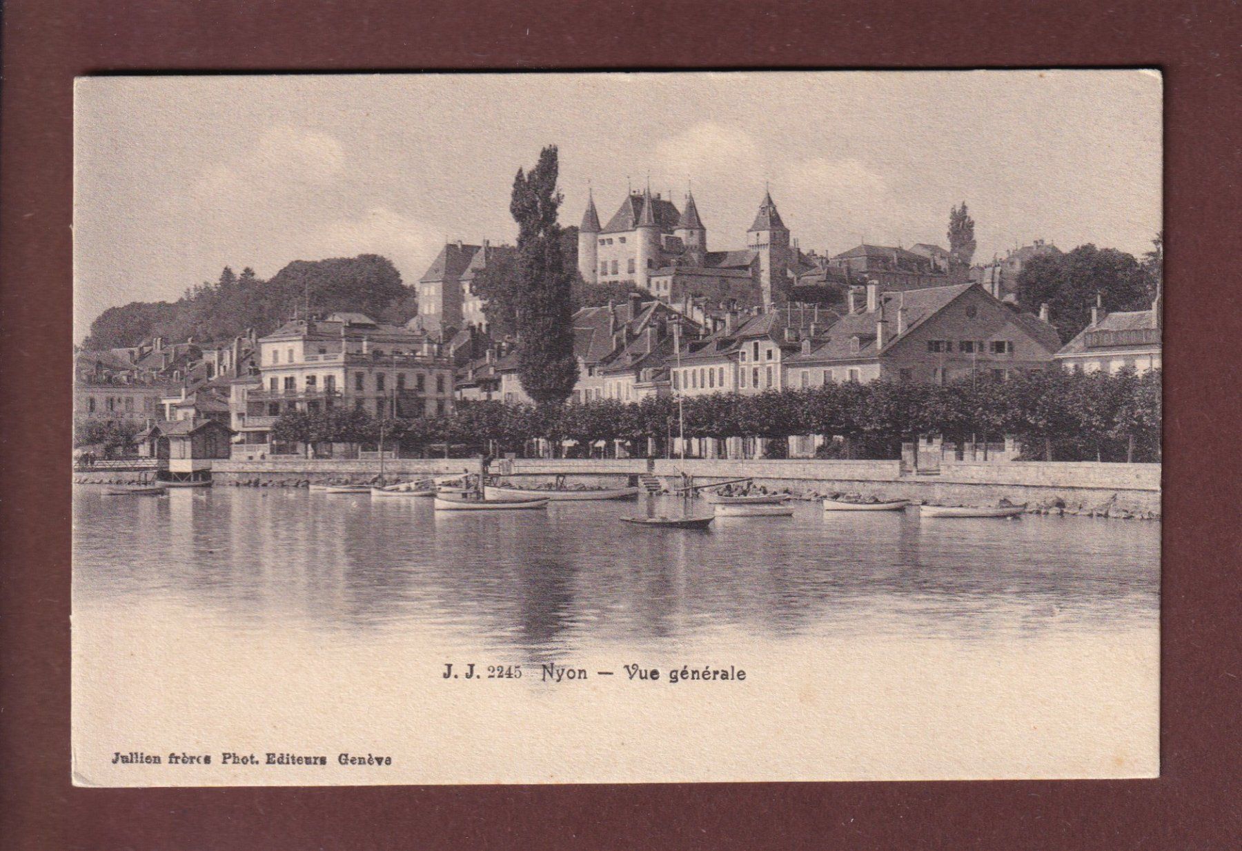 Ansichtskarten: NYON depuis le lac – Gebraucht aus Pully von nicecards