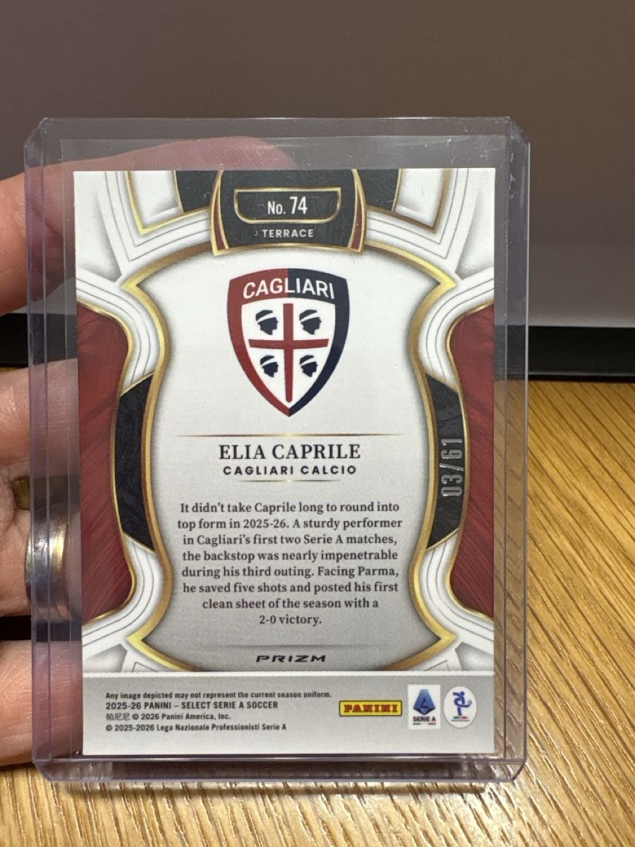 Panini Cartes à collectionner: Panini Select Elia Caprile Cagliari Serie A – Neuf (Voir description) à Boningen par Stef_1991 1