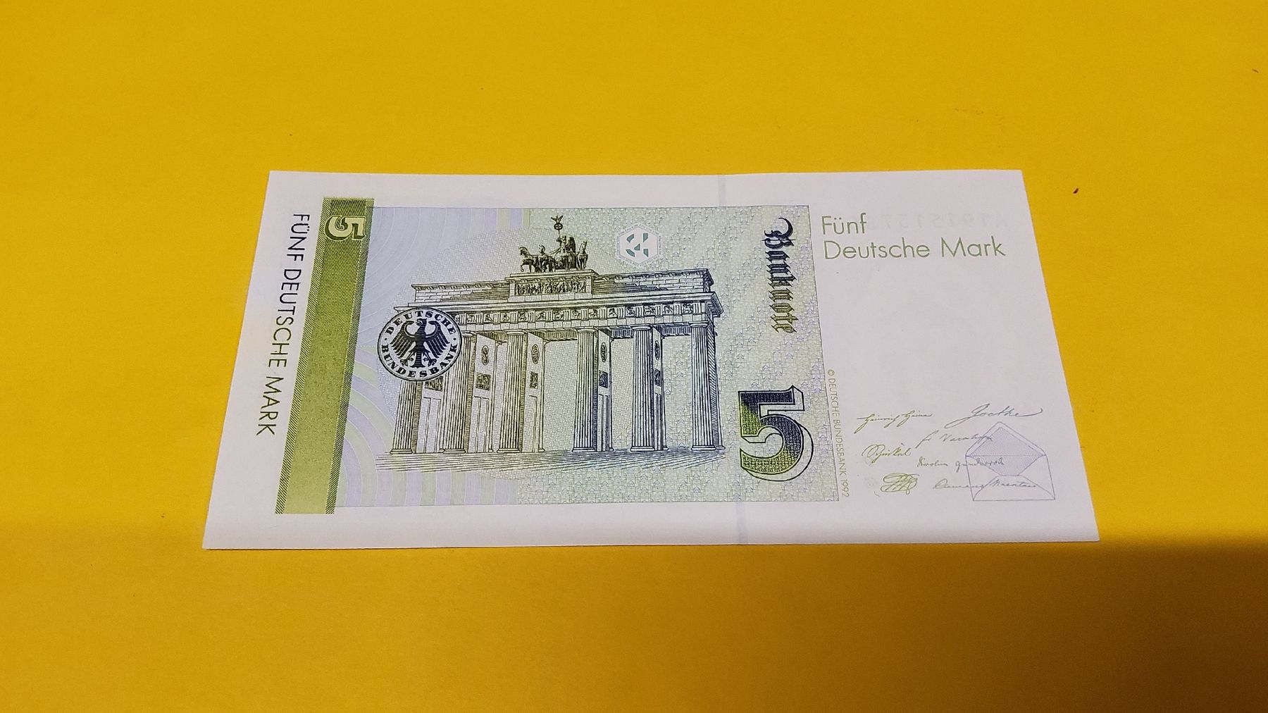 Banknoten: 5 Deutsche Mark Banknote neu 1991 – Neu und originalverpackt aus Herisau von Nluanalucas 1