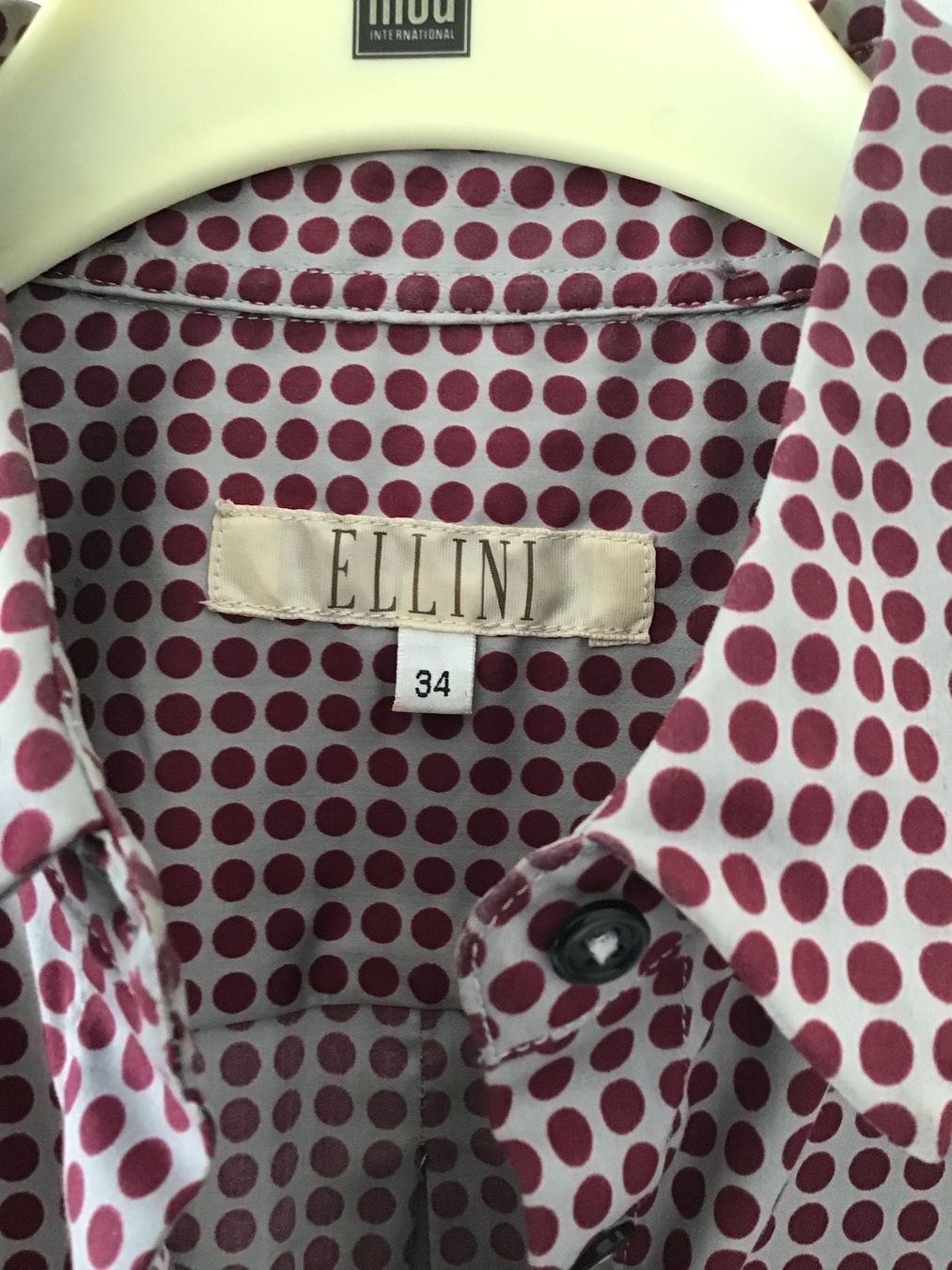 Camicette: ELLINI BLUSE GRAU/BORDEAUX TUPFEN – Nuovo (secondo la descrizione) da Glattfelden venduto da ire_w6h2 2