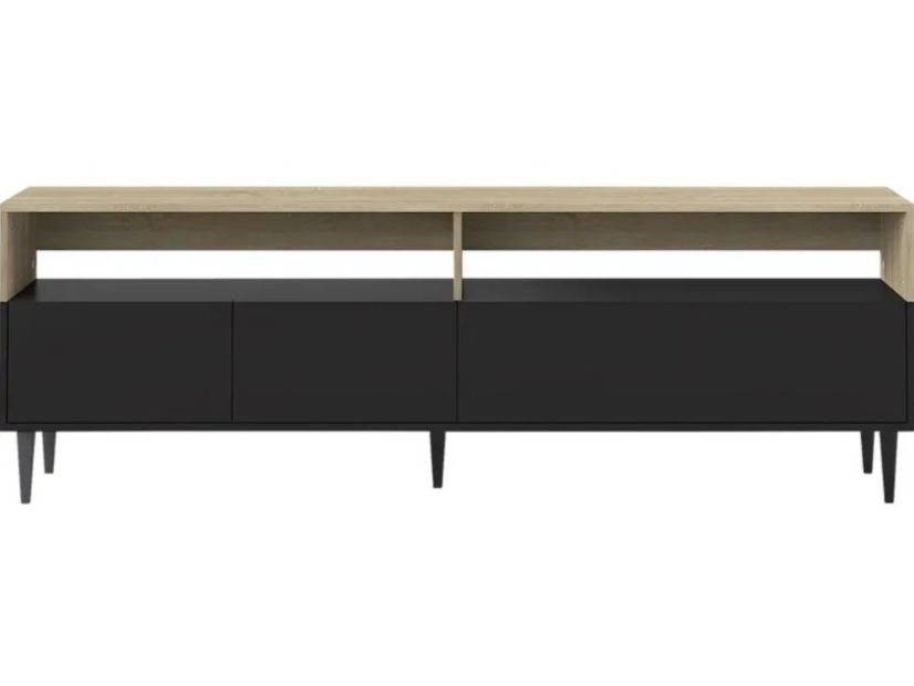 Mobili TV: TV-Möbel /Lowboard in Schwarz/Holz – Usato da Aarau venduto da leo_5dpq
