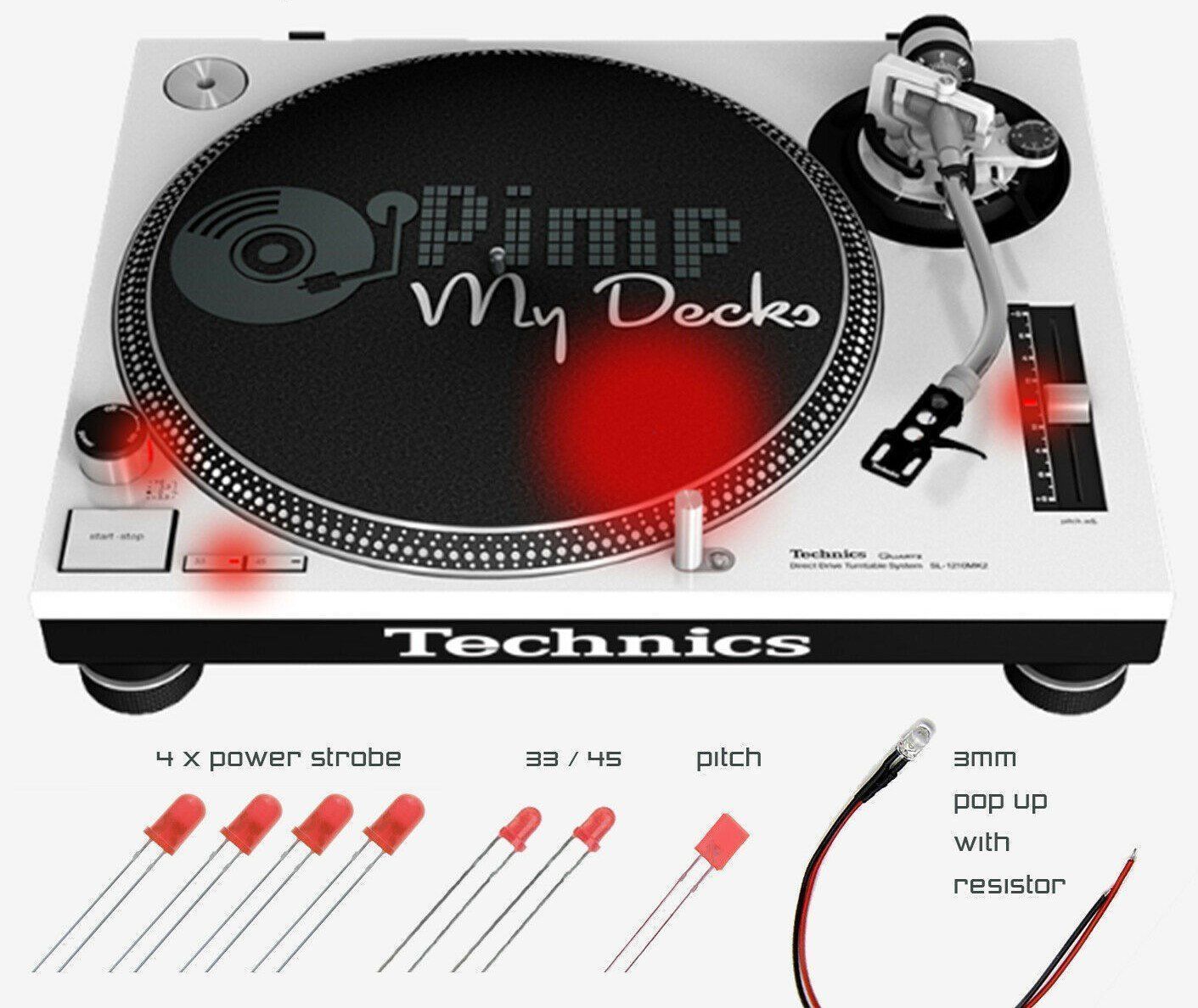 Technics Equipaggiamento per DJ: Technics SL1200 1210 Led Umbausatz Rot – Nuovo e nell'imballaggio originale da Basel venduto da Ragazinc