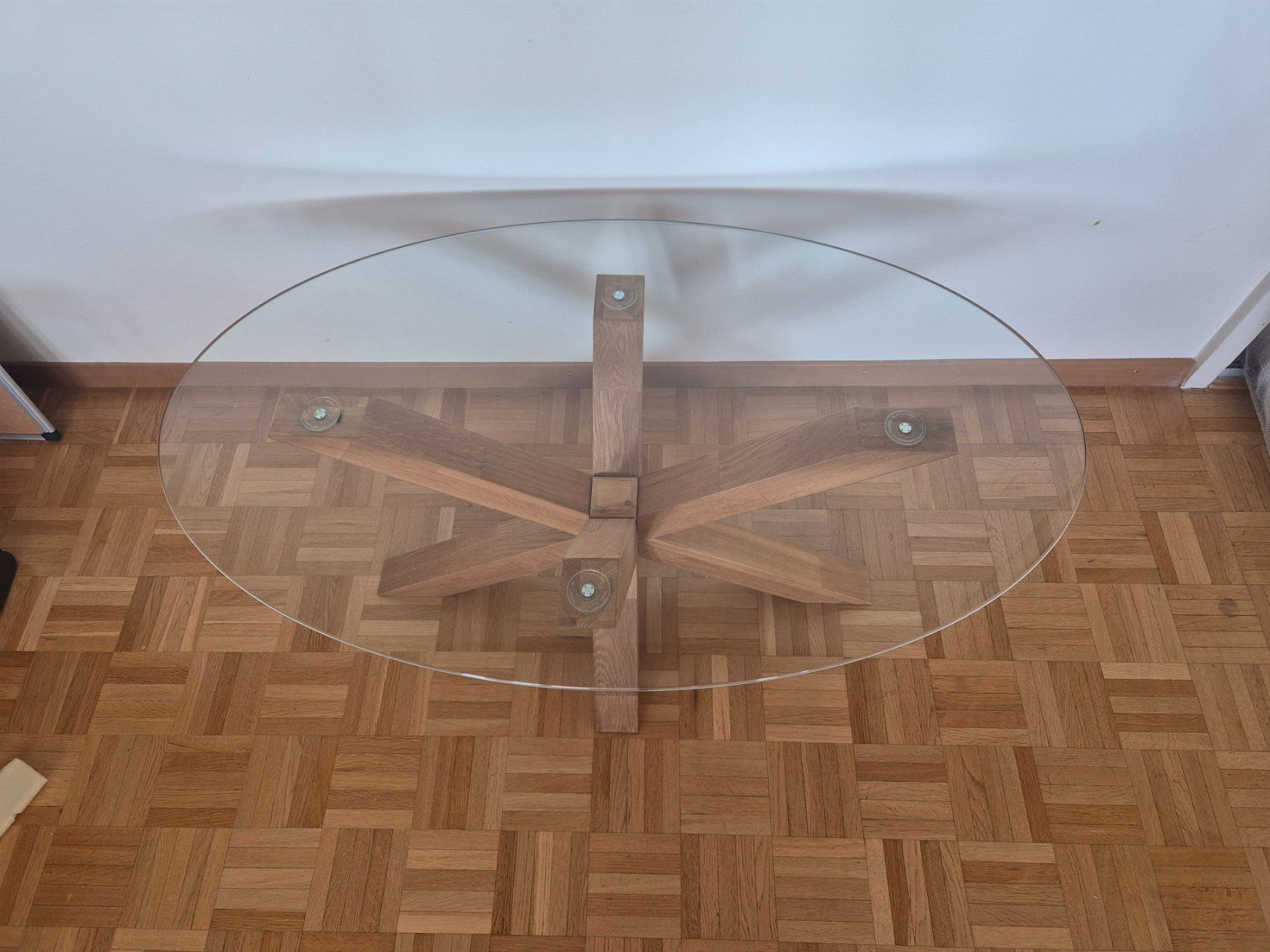 Tische: Couchtisch Glas Holz oval – Gebraucht aus Rüschlikon von rim_5hhp 1