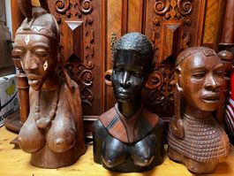 Afrikanische Kunst Holzschnitt Buste