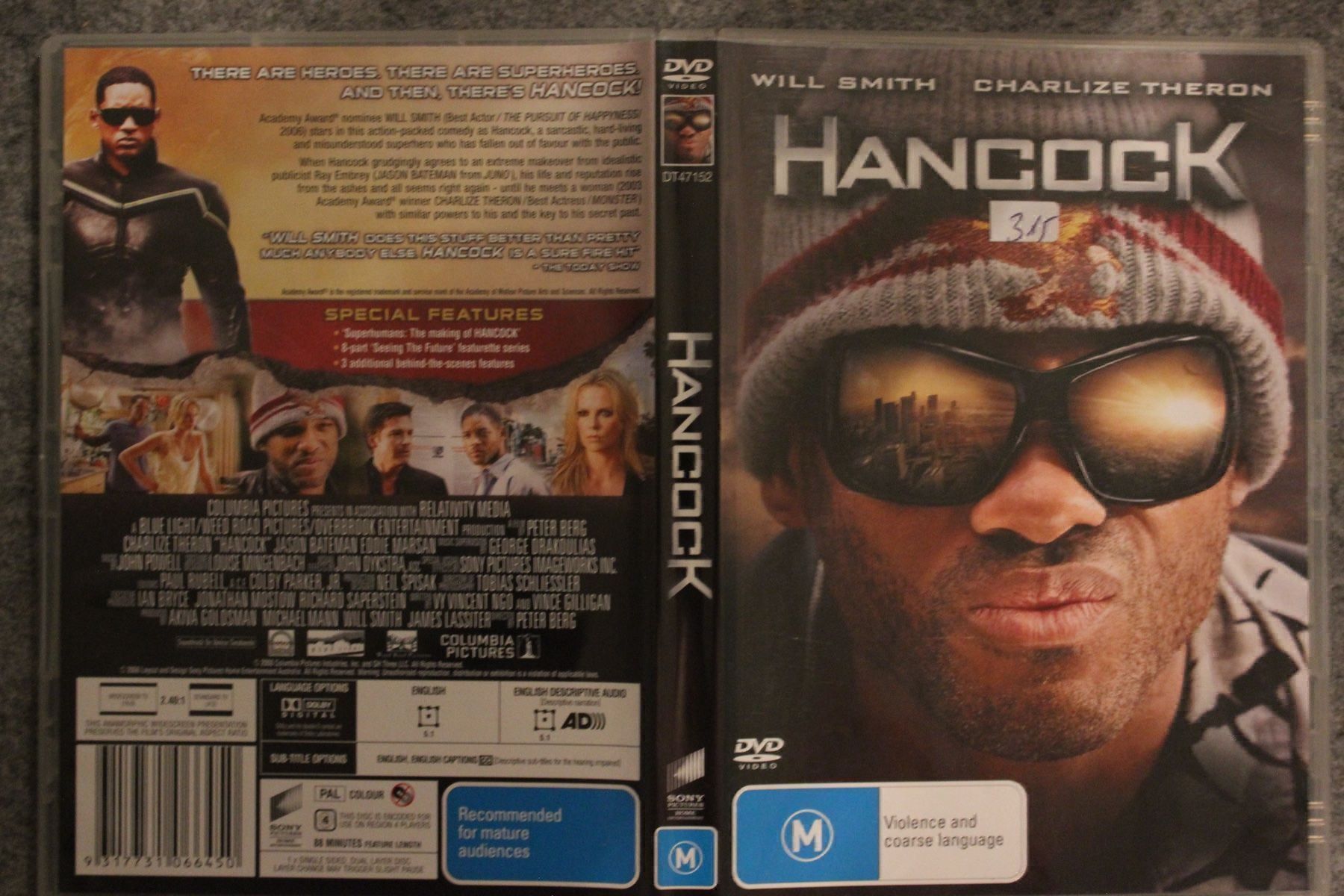 Tutti i DVDs: Hancock DVD (315) – Usato da Geroldswil venduto da Schlumpfine1973