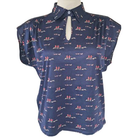Bluse Gr. L/XL kA 100% Baumwolle Jersey BLEYLE VINTAGE 1970s
