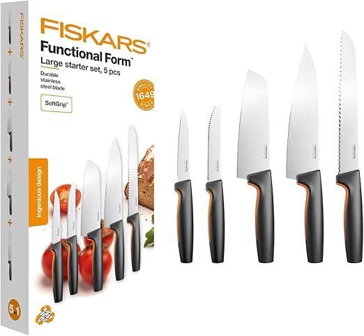 Fiskars Couteaux: Fiskars Küchenmesser-Set, 5-tlg – Neuf avec emballage d'origine à Oberentfelden par abz_l7vm