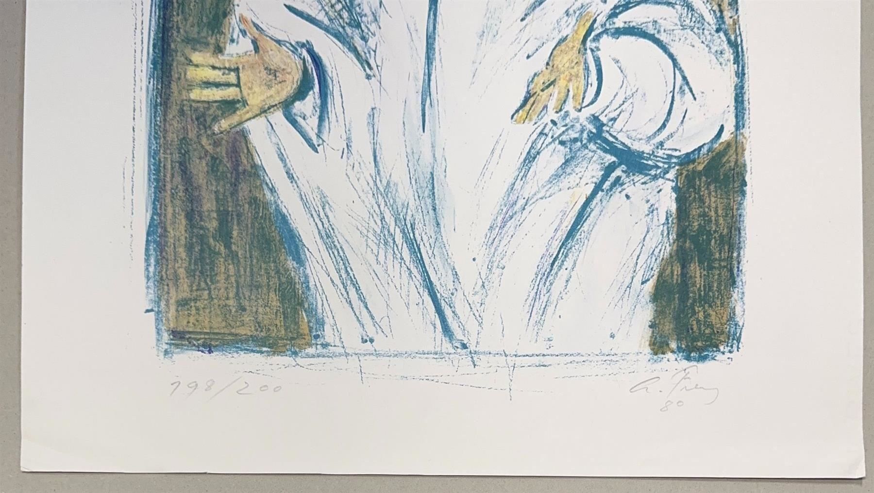 Grafica & Litografie: AUGUST FREY 1912 LITHOGRAPHIE SIGNIERT NUMMERIERT – Usato da Gersau venduto da kunst-online 3
