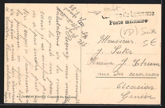 Cartes postales: AK Lausanne, La Caserne – D'occasion à Berlin par bartko-reher 1