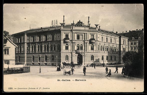 Cartoline postali: AK St. Gallen, Helvetia – Usato da Berlin venduto da bartko-reher