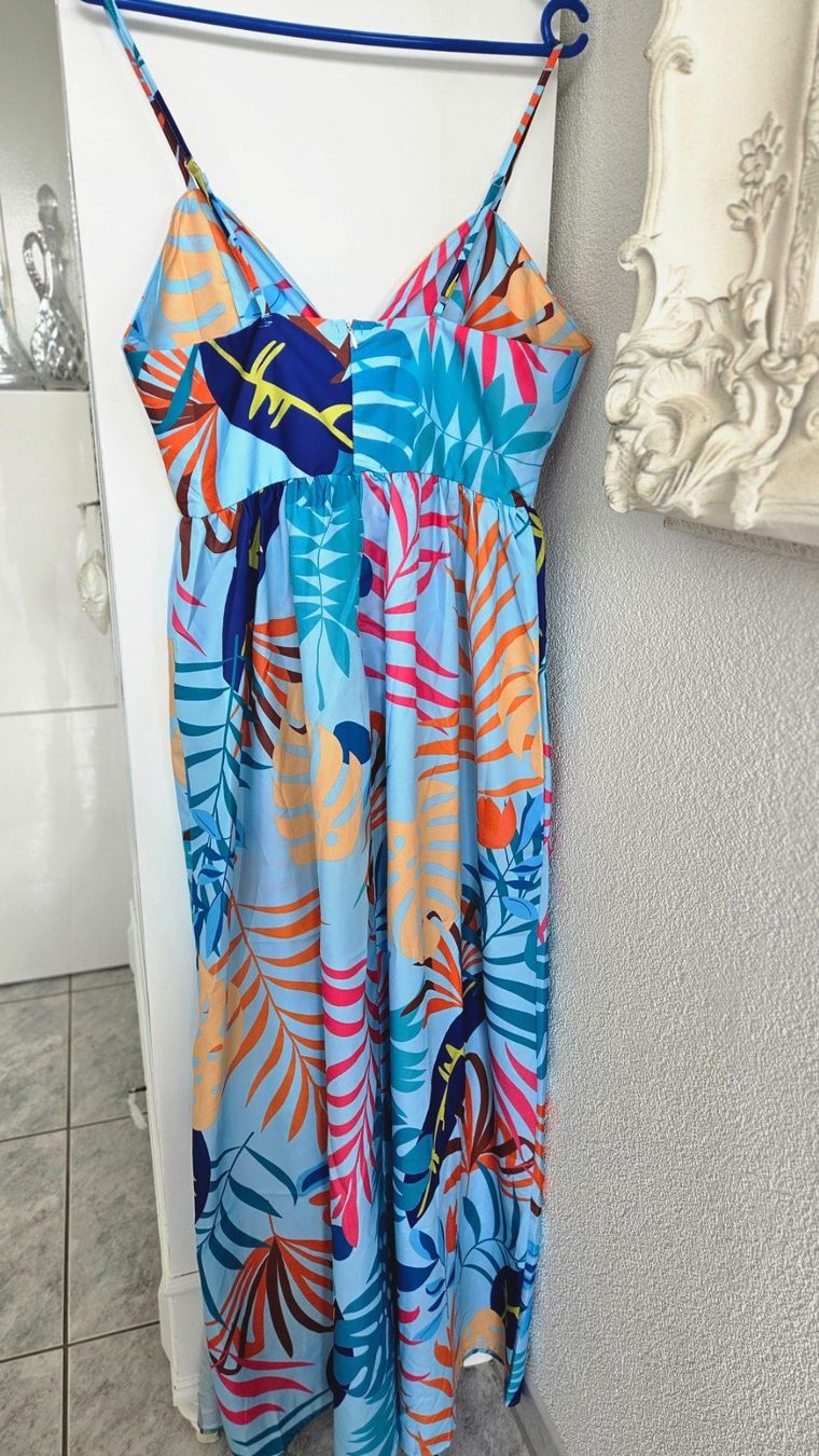 Kleider: Sommerliches Maxikleid mit Muster, Grösse 40 Blau – Gebraucht aus Gossau ZH von fashiontwo 1