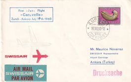 Erstflug Swissair Zürich - Ankara 1960