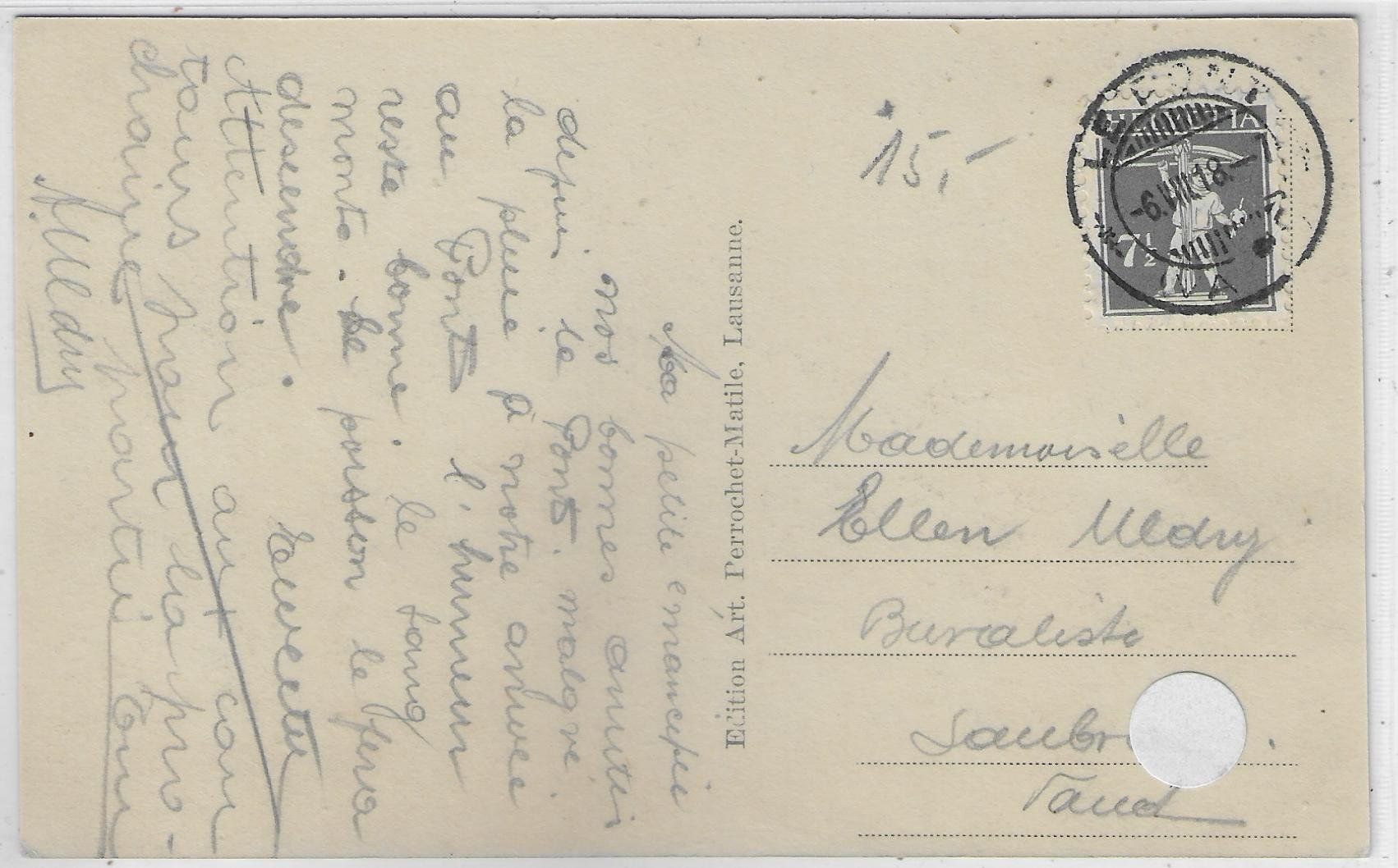 Cartoline postali: Le Pont - Chemin de fer - Bahnlinie – Usato da Ettingen venduto da Kartenplanet 1