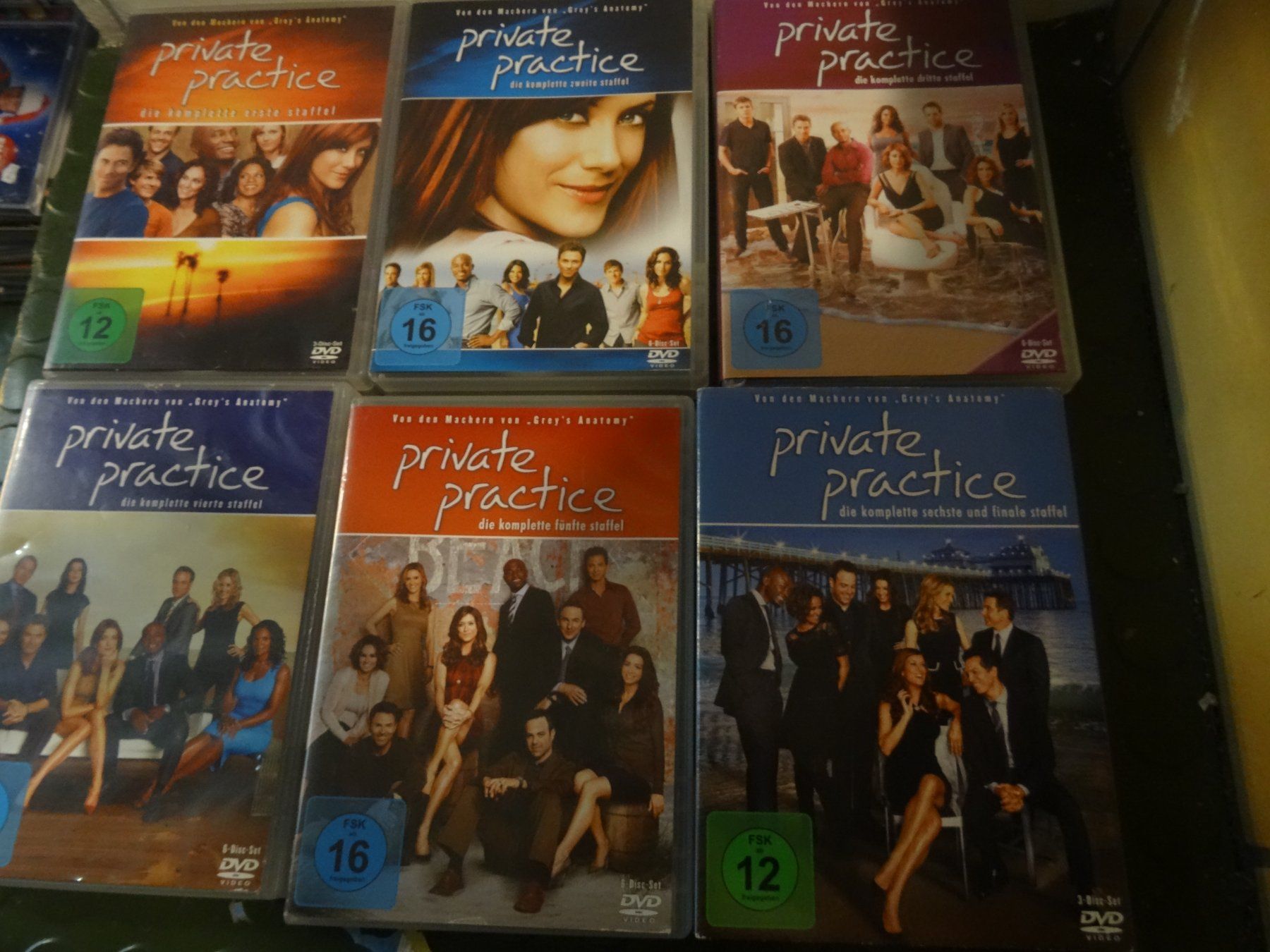 Tutti i DVDs: DVD Serie Private Practice Staffel 1-6 – Usato da Olten venduto da Disc-Verkauf