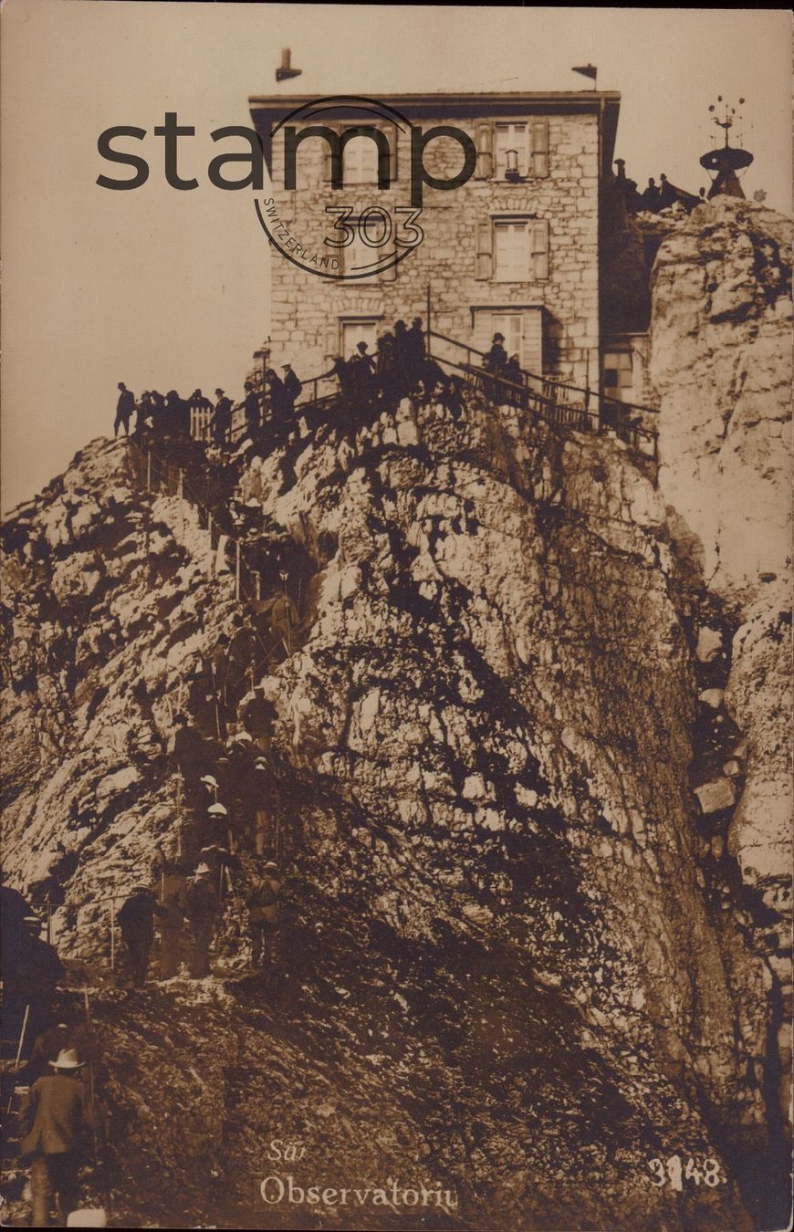 Cartoline postali: AK Säntis _ Observatorium – Usato da Eggersriet venduto da stamp303