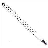 NEUER Kugelschreiber mit Touch-Pen weiss Polka dot - 81223