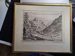 Merian Stich Gletscher Grindelwald 1620 Herschafft Bern