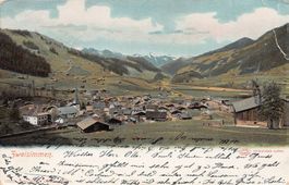 Zweisimmen, Stempel Oeschseite, gelaufen 1905