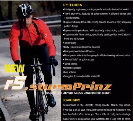 Assos r5 Sturmprinz in S Neu 459.- 🚴regen Jacke die beste