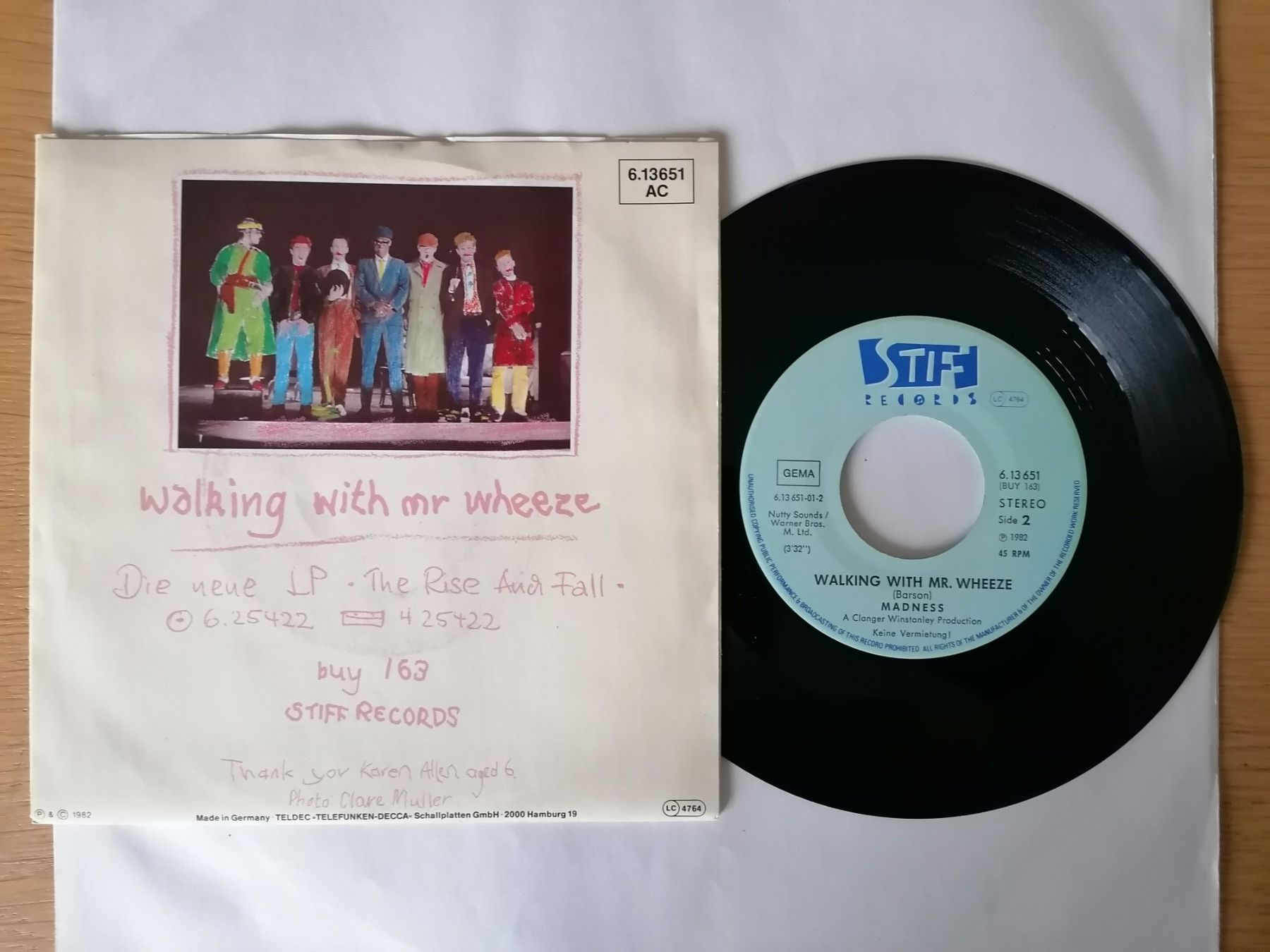 Dischi in vinile: Madness - Our House / Walking With Mr. Wheeze - Single – Usato da Beinwil am See venduto da Funkthesizer 1