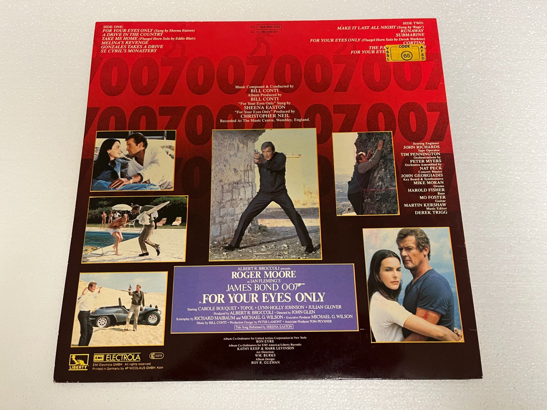 Dischi in vinile: LP James Bond for your Eyes only LP – Usato da Mumpf venduto da dadaboygugu 1