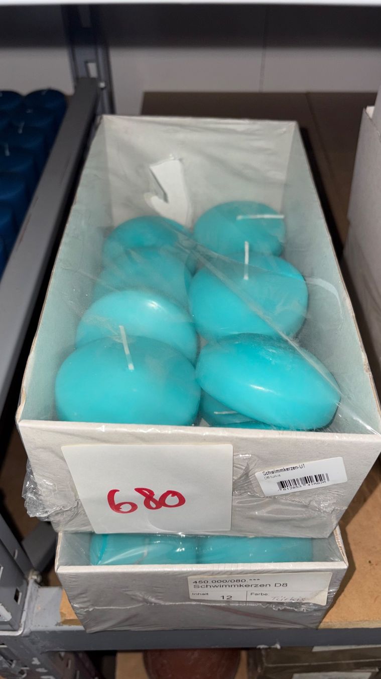 Candele: 680 Posten Schwimmkerzen aus Liquidation – Nuovo (secondo la descrizione) da Derendingen venduto da Meisterstuecke