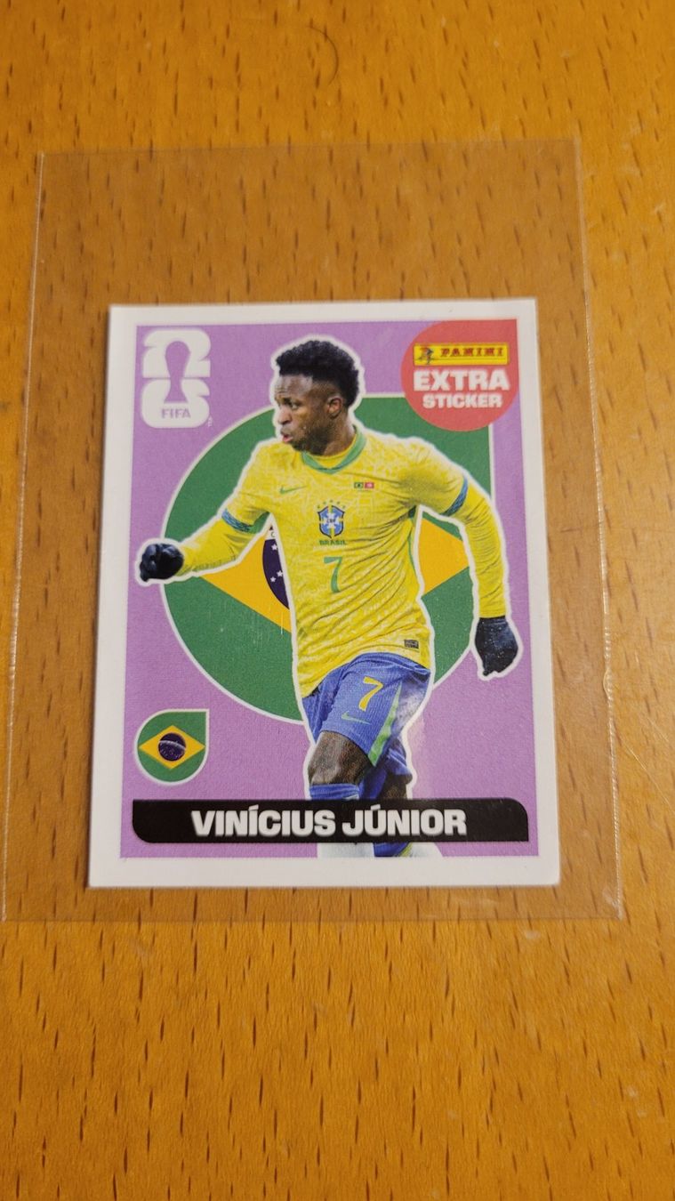 Panini Carte collezionabili: Panini WM 2026 Extra Sticker Base Vinicius Junior – Usato da Basel venduto da tasmirodred