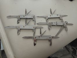 5 Schweizer Taschenmesser Elinox, Economy, Wenger gebraucht