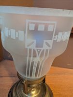 Jugendstil Art Déco Deckenleuchte antik Rarität Opalinglas