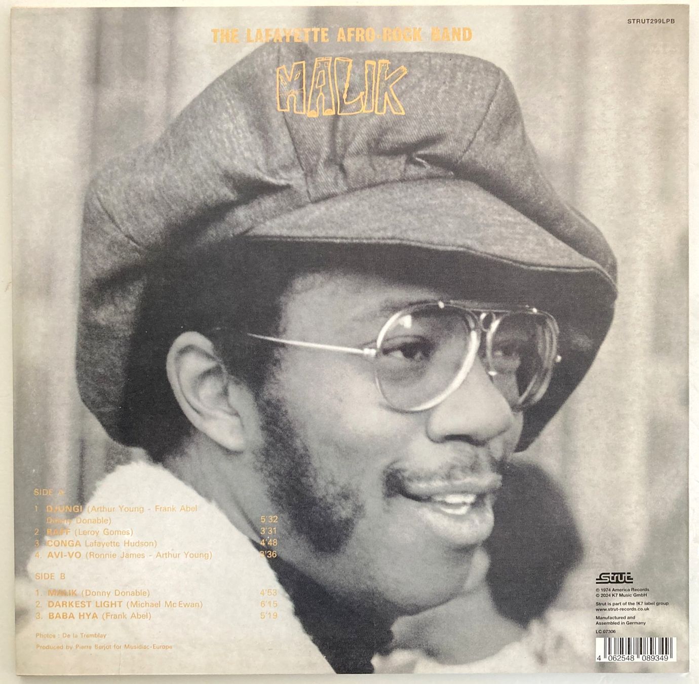 Dischi in vinile: THE LAFAYETTE AFRO-ROCK BAND - MALIK – Usato da Bottens venduto da hotter-than-hell 1