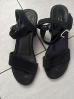 Sandalen 5th Avenue schwarz Wildleder Grösse 38 gebraucht