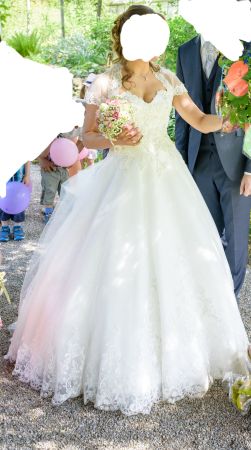 Chez Janine Brautkleid Gr. 36 Ivory chemisch gereinigt