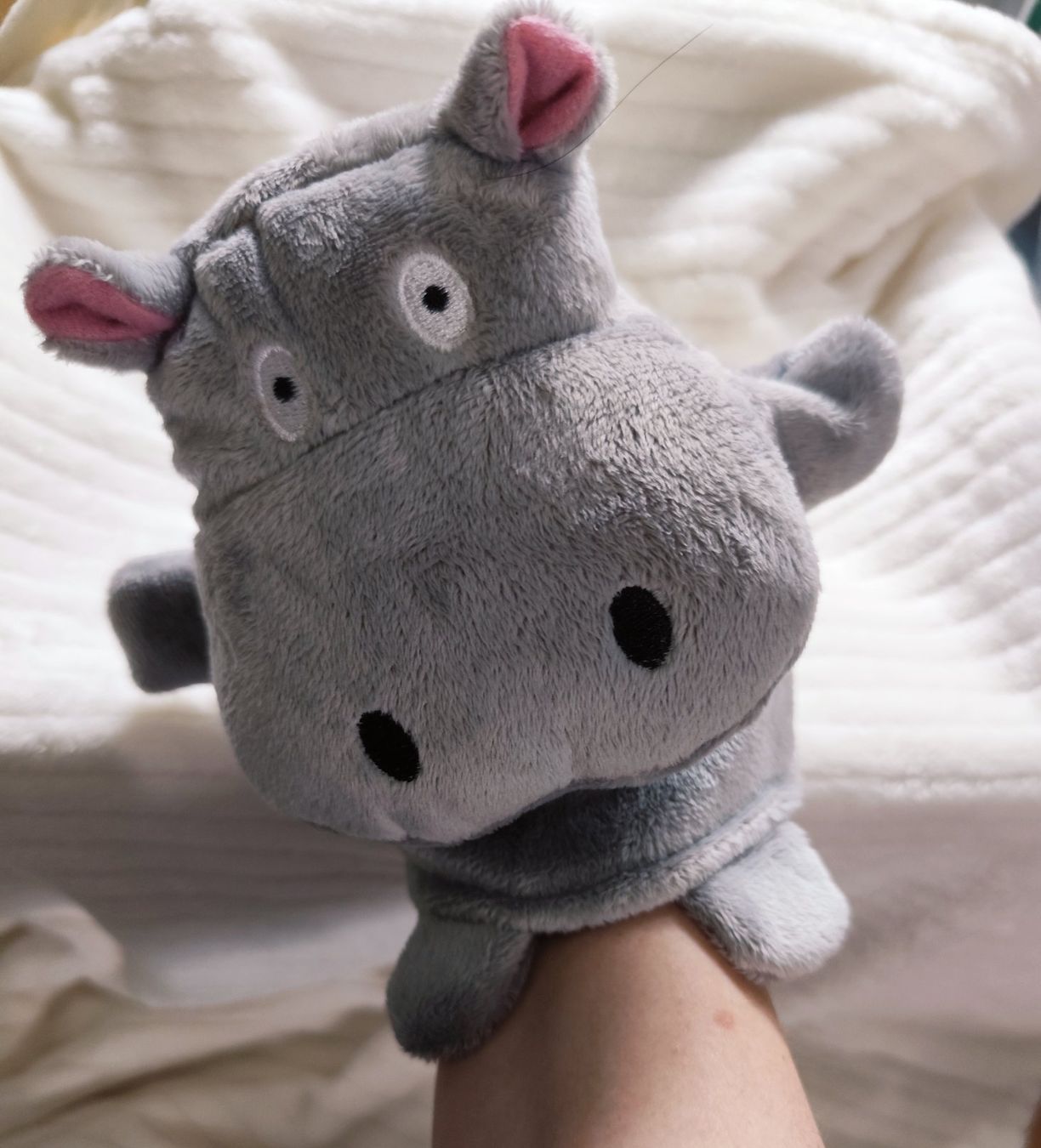 Giocattoli: Hippo Plüsch /Handwasch oder Handpuppe genommen werden! – Nuovo (secondo la descrizione) da Bettingen venduto da hamau2012 4