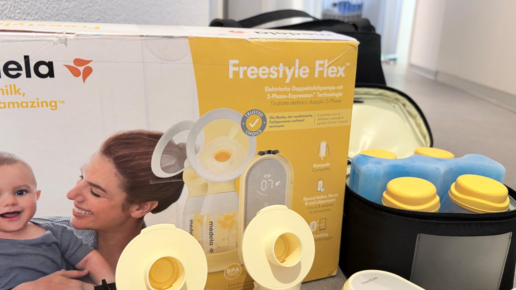 Medela Accessori per l’allattamento: Medela Freestyle Flex Doppel Milchpumpe – Usato da Glis venduto da pinguinpi 1
