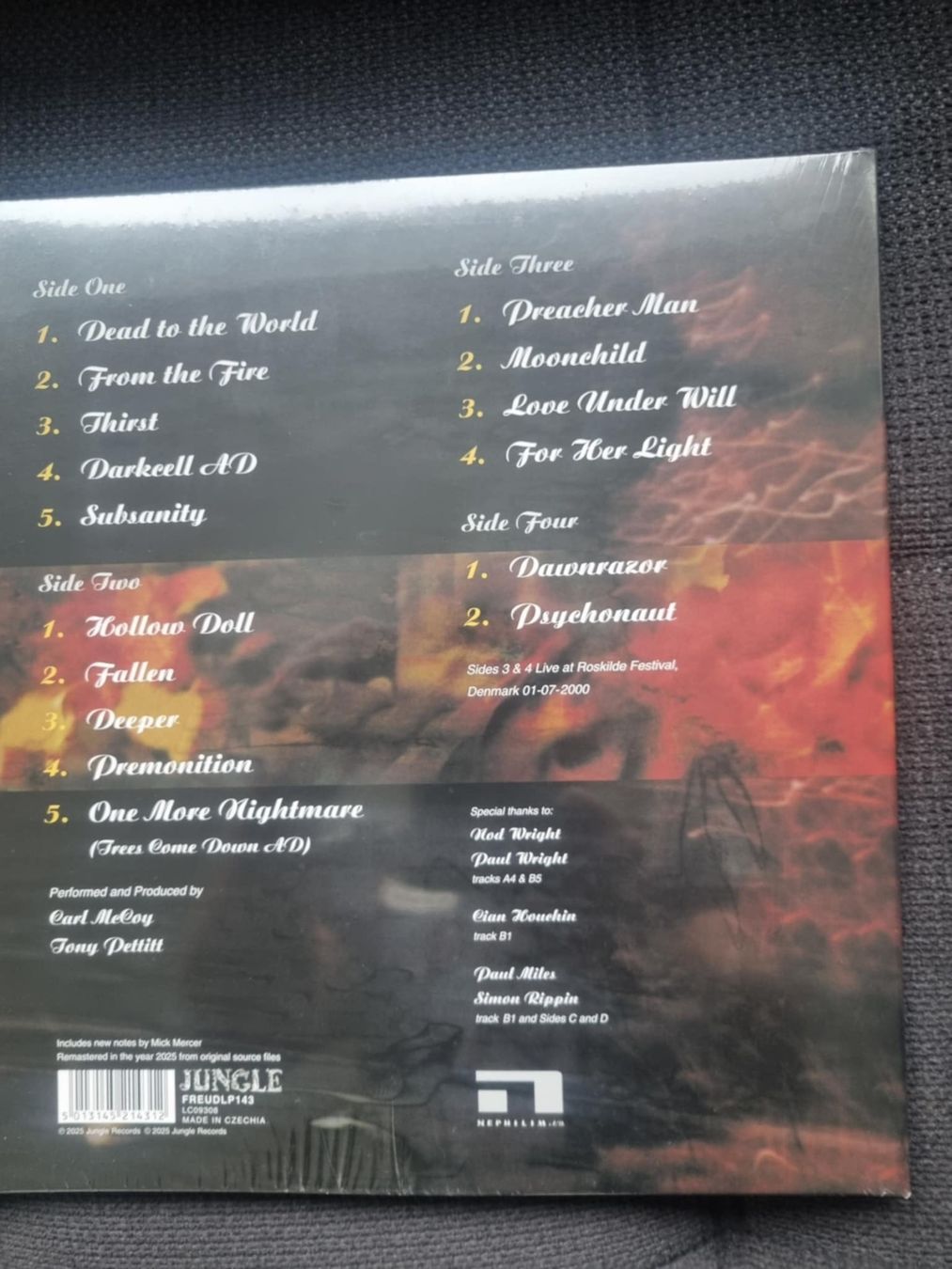 Schallplatten: Fields of the Nephilim - Fallen 2LP Transparent Yellow – Neu und originalverpackt aus steckborn von veckot 2
