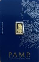 PAMP Goldbarren 1g Feingold 999.9 mit Zertifikat