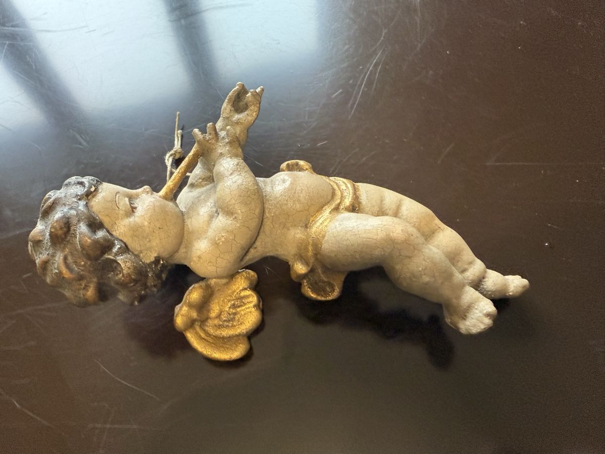 Figuren: Alter, goldiger Engel – Gebraucht aus Aarburg von Schatzaffe 2