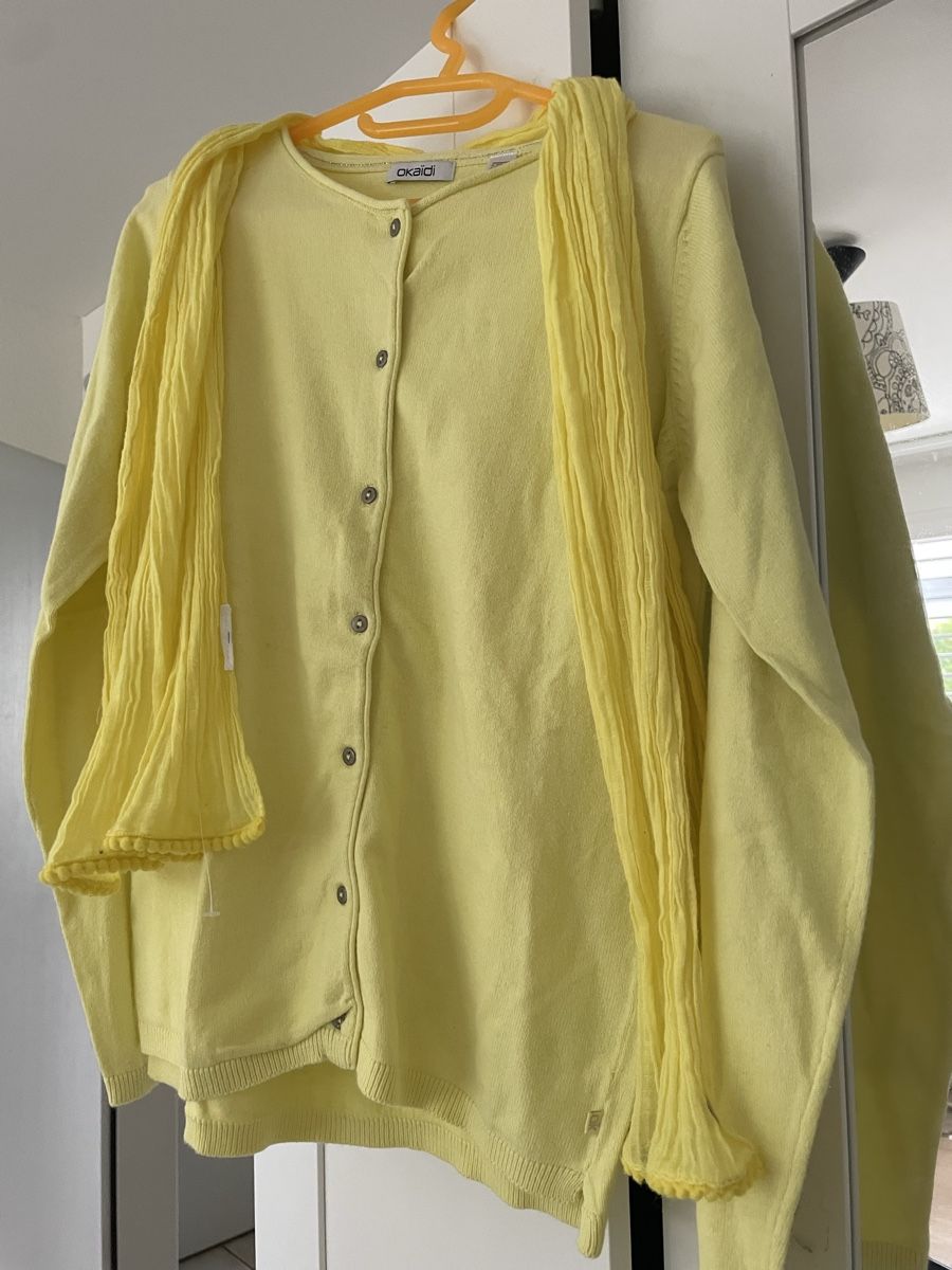 Okaidi Pullover & Sweatshirts: Cardigan Okaidi Gr. 152 Gelb – Gebraucht aus HORGEN von paris007 2