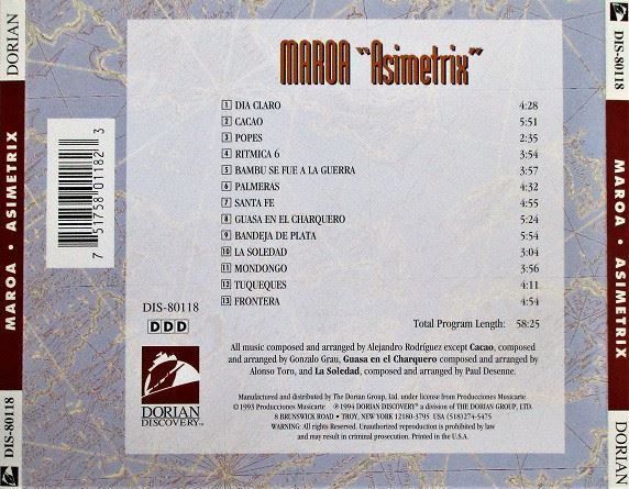 CD: Maroa – Asimetrix – Usato da St.Gallen venduto da jalamusic 1