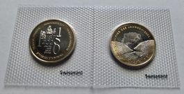 2 Bimetall Sondermünzen 