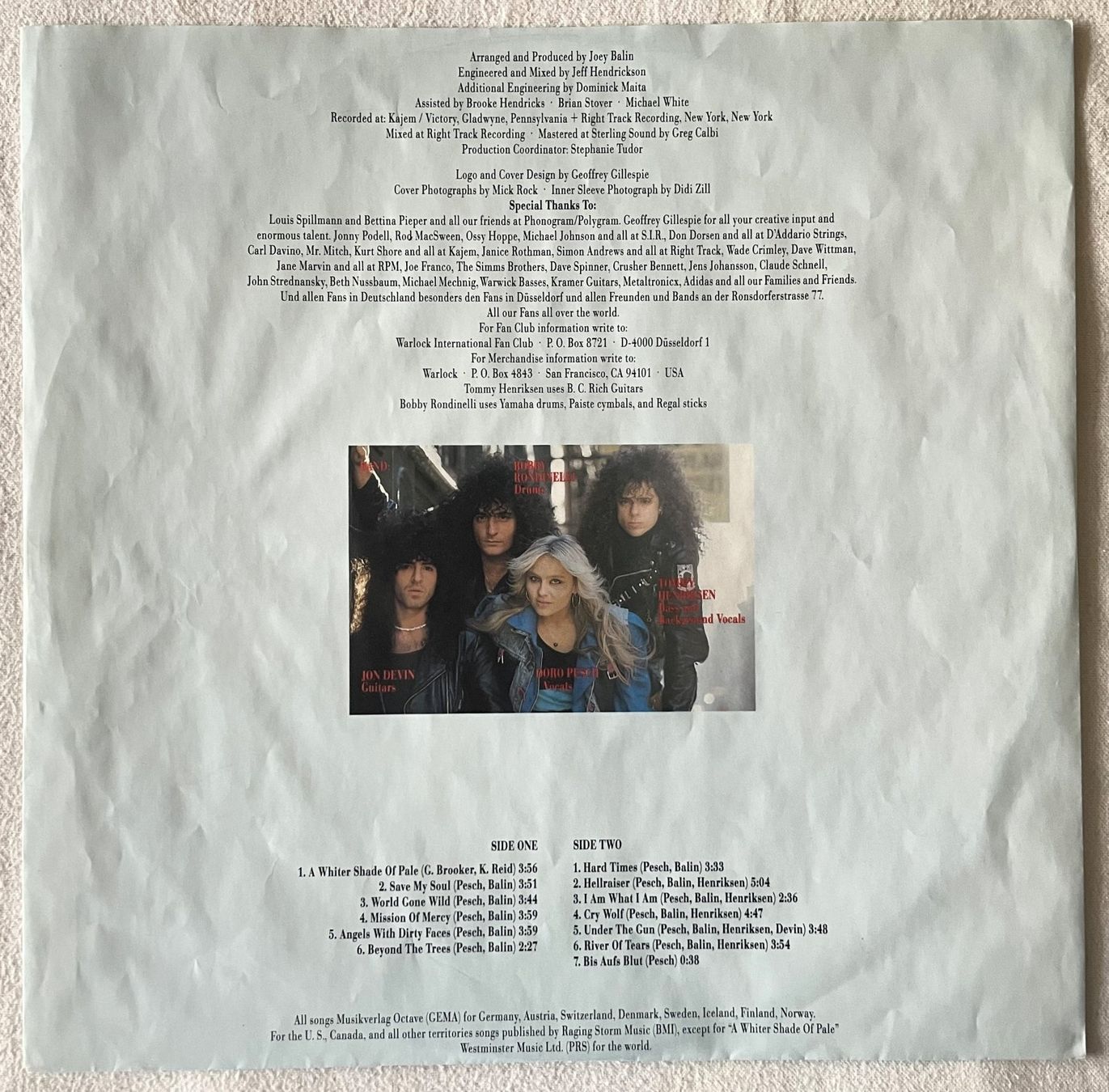 Schallplatten: Doro - Force Majeure - LP - 1989 - First Press - OIS – Gebraucht aus Uster von Zardodel 6