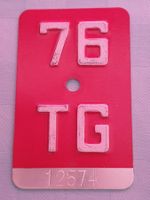 Velonummer TG 76