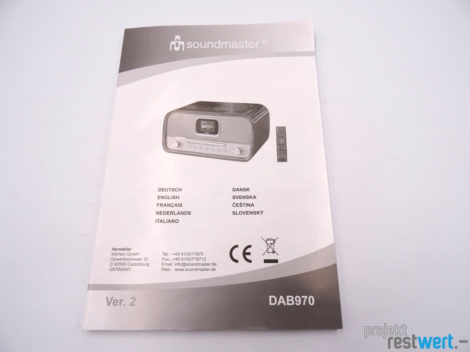Radio: DAB970BR Radio von SOUNDMASTER – Usato da Bülach venduto da restwert_buelach 6