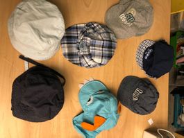 7 coole Sonnenhüte Gr.6-12Mt
