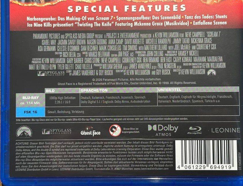 Tutti i DVDs: Scream 7 – Usato da Beringen venduto da Mantafisch1 2