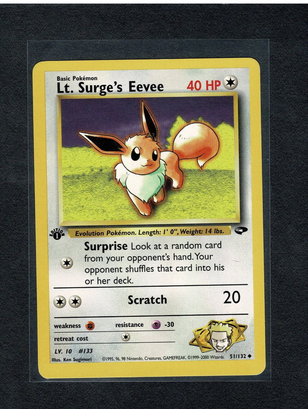 Pokémon Carte collezionabili: Lt. Surge's Eevee - 1st edition Gym Challenge – Usato da Giubiasco venduto da rude01